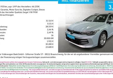 VW Golf 9.950 km 31.510 &euro; Neustadt/Aisch 91413