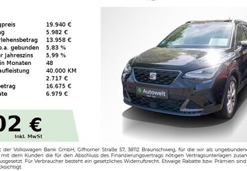 Seat Arona 51.250 km 18.940 &euro; Nürnberg 90431