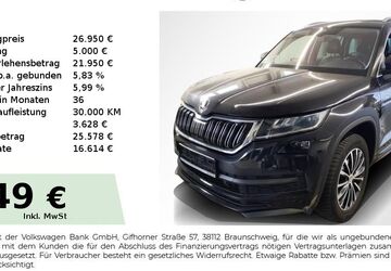Skoda Kodiaq 110.750 km 26.950 &euro; Lauf an der Pegnitz 91207