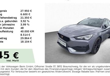 Cupra Leon 37.400 km 27.950 &euro; Schwabach 91126