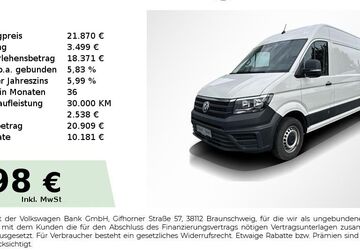 VW Crafter 94.515 km 21.870 &euro; Fürth 90763
