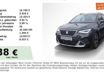 Seat Arona 38.800 km 14.980 &euro; Fürth 90763