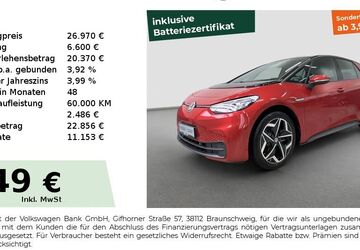 VW ID.3 28.790 km 26.580 &euro; Cadolzburg 90556