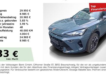 Cupra Formentor 9.750 km 28.980 &euro; Nürnberg 90441